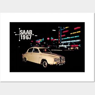 1967 SAAB 96 - brochure Posters and Art